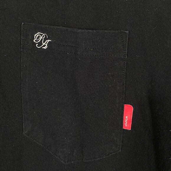 Wtaps Extreme Prejudice WT-VUA Plain Black Tshirt - Picture 2 of 6